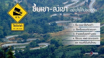 ขับรถขึ้นเขา-ลงเขา อย่างไรให้ปลอดภัย