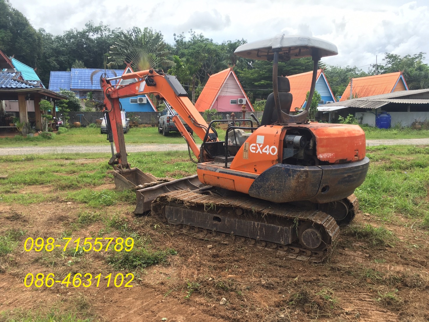 ขายแบคโฮ Hitachi Ex40 098-7155789 086-4631102