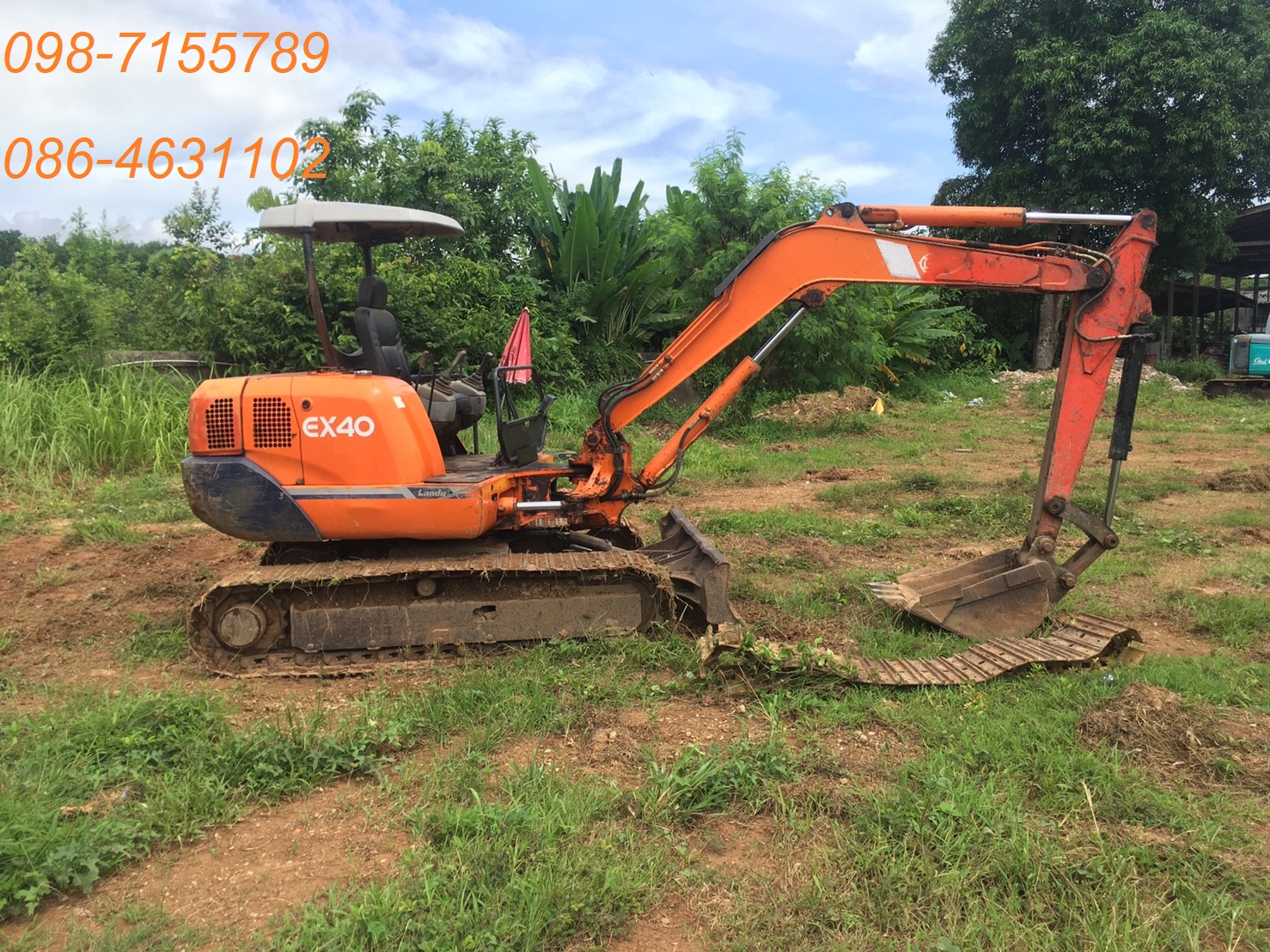 ขายแบคโฮ Hitachi Ex40 098-7155789 086-4631102