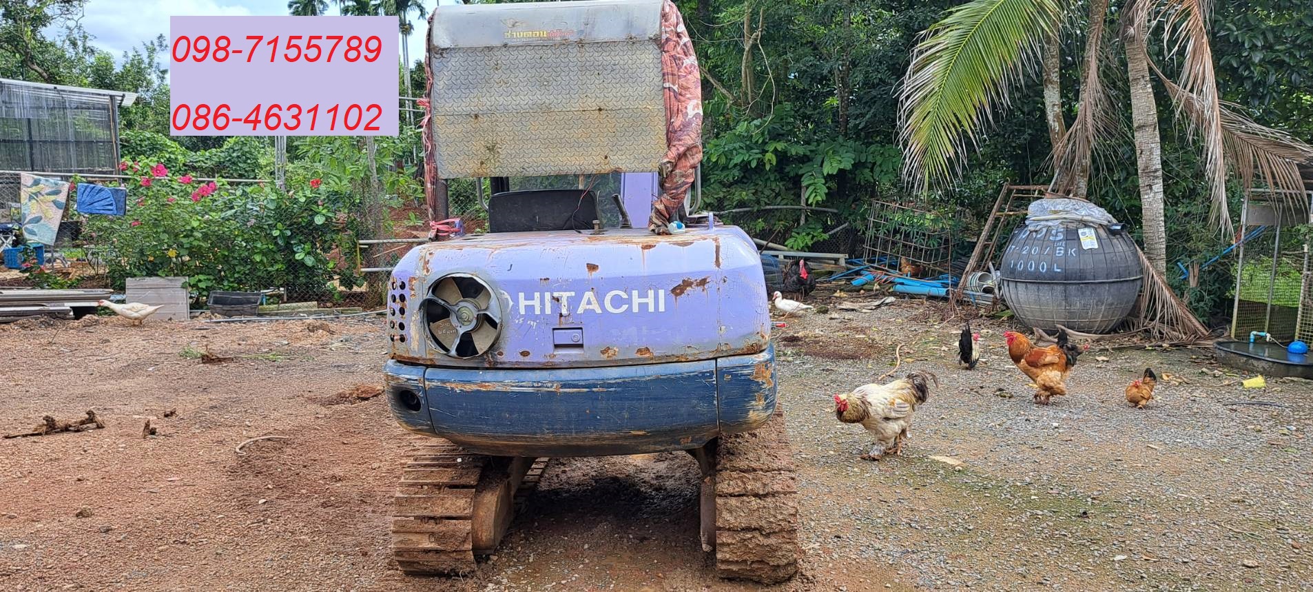 ขายแบคโฮเล็ก Hitachi Ex30 พร้อมใช้งาน 086-4631102