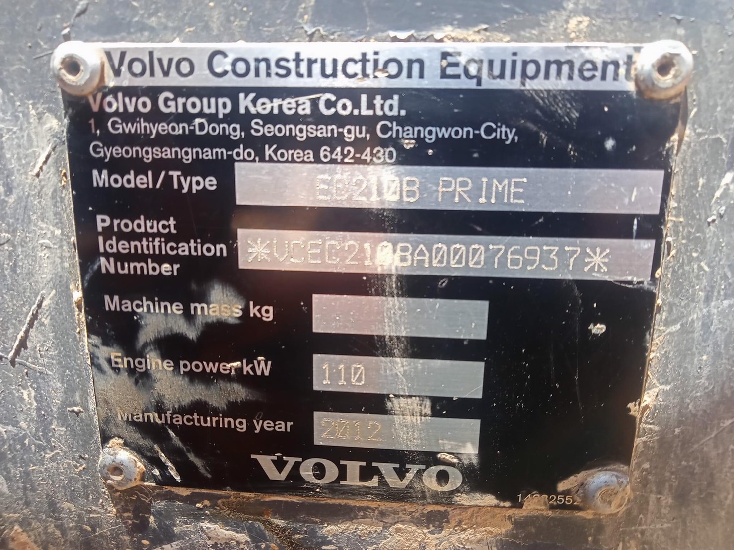 ขายรถแบคโฮ Volvo ec210B prime ราคาไม่แพง 086-4631102
