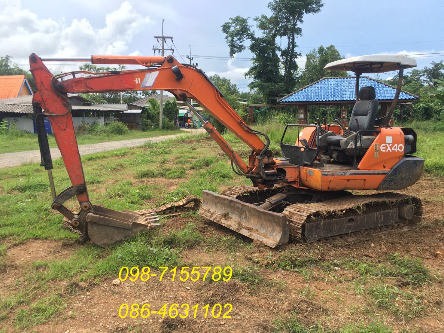 ขายแบคโฮ Hitachi Ex40 098-7155789 086-4631102