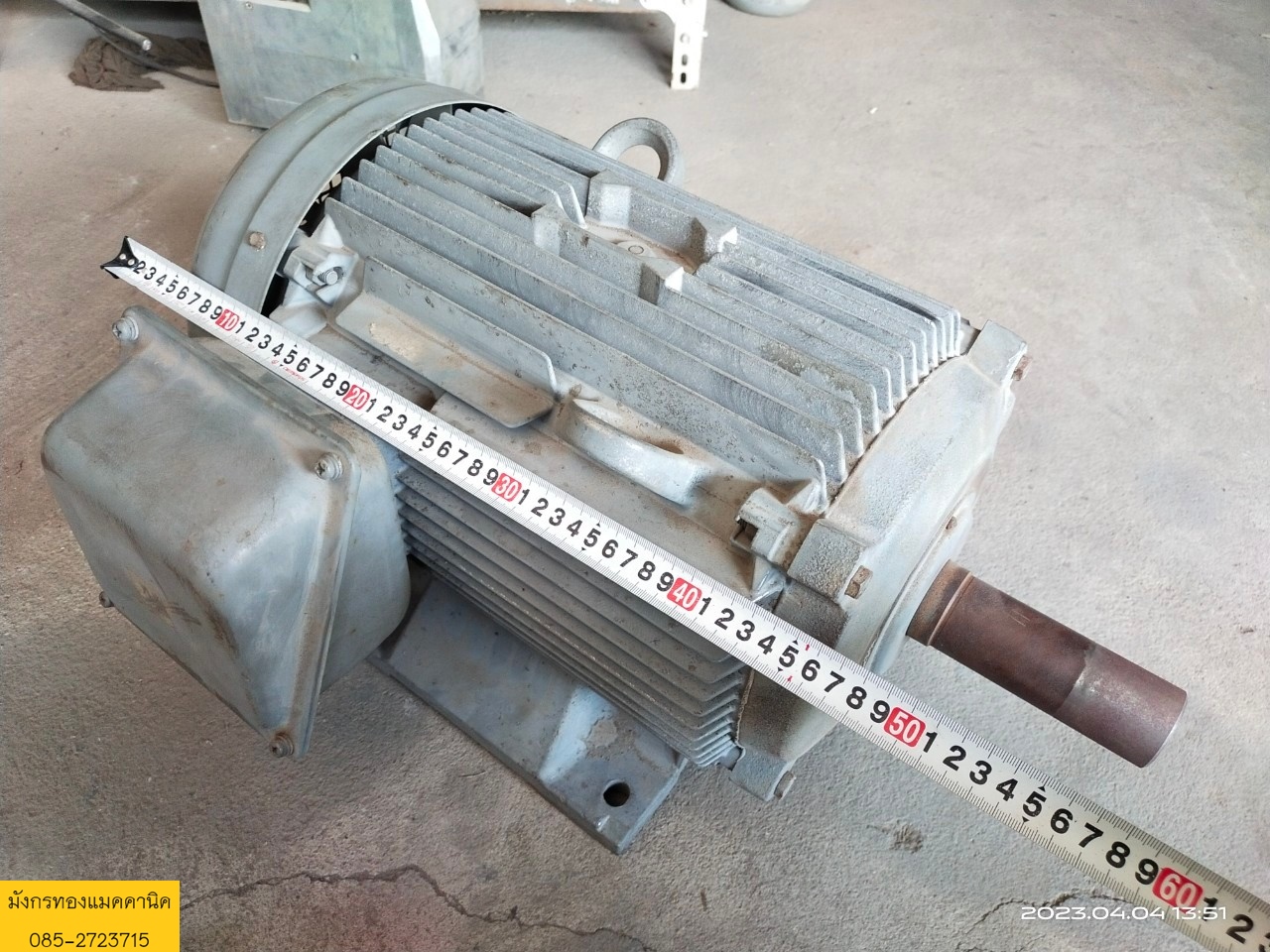 มอเตอร์ Hitachi ขนาด 15 แรง ใช้ไฟสามเฟส 380v ความเร็วรอบ 1440 rpm สภาพสวย ขดลวดเดิม หมุนนิ่ม ใช้งานได้ปกติ ราคา 11,000 บาทไม่รวมส่งค่ะ