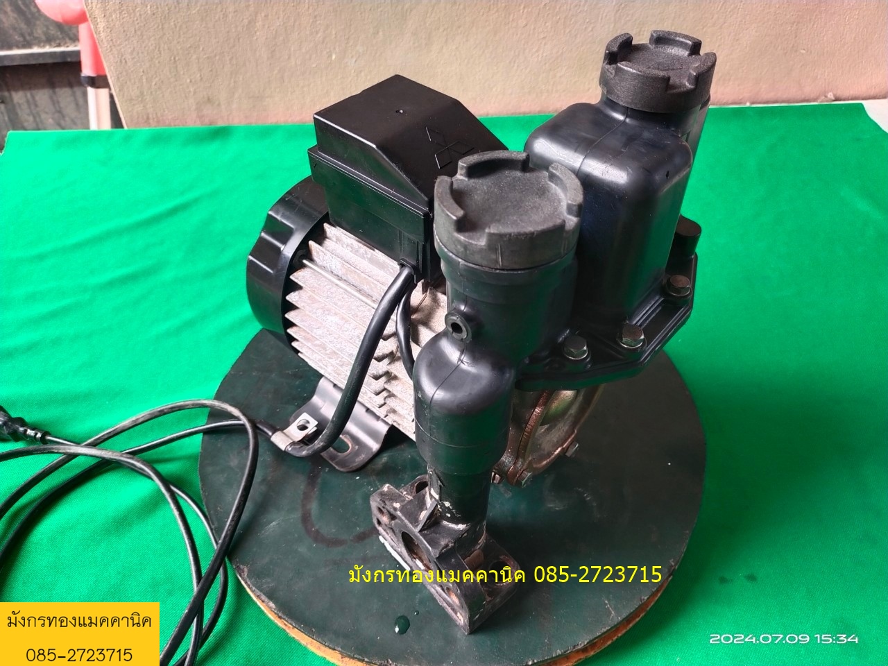 ปั๊มน้ำมิตซูบิชิ ไม่ทราบขนาดวัตต์ ใช้ไฟบ้าน 220V มอเตอร์ใช้งานได้ อุปกรณ์มีให้ตามภาพ ราคา 1,000 บาทไม่รวมส่ง