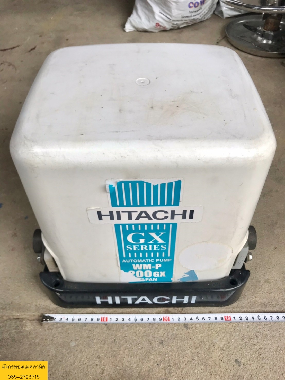 ปั๊มน้ำอัตโนมัติ ยี่ห้อฮิตาชิ รุ่น WM-P200GX ขนาด 200 วัตต์ ใช้ไฟ 220v สภาพดี ใช้งานได้ปกติ ราคา 2,500 บาทไม่รวมส่งค่ะ ปั๊มน้ำอัตโนมัติ ยี่ห้อฮิตาชิ รุ่น WM-P200GX ขนาด 200 วัตต์ ใช้ไฟ 220v สภาพดี ใช้งานได้ปกติ ราคา 2,500 บาทไม่รวมส่งค่ะ