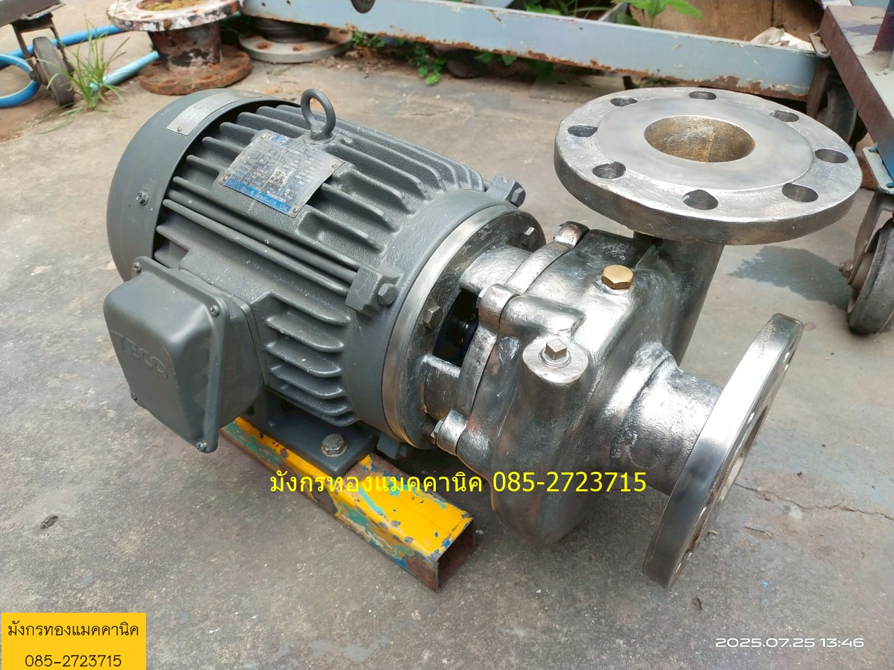 ปั๊มน้ำหอยโข่ง Teco  ขนาด 5 แรง ใช้ไฟสามเฟส 380V