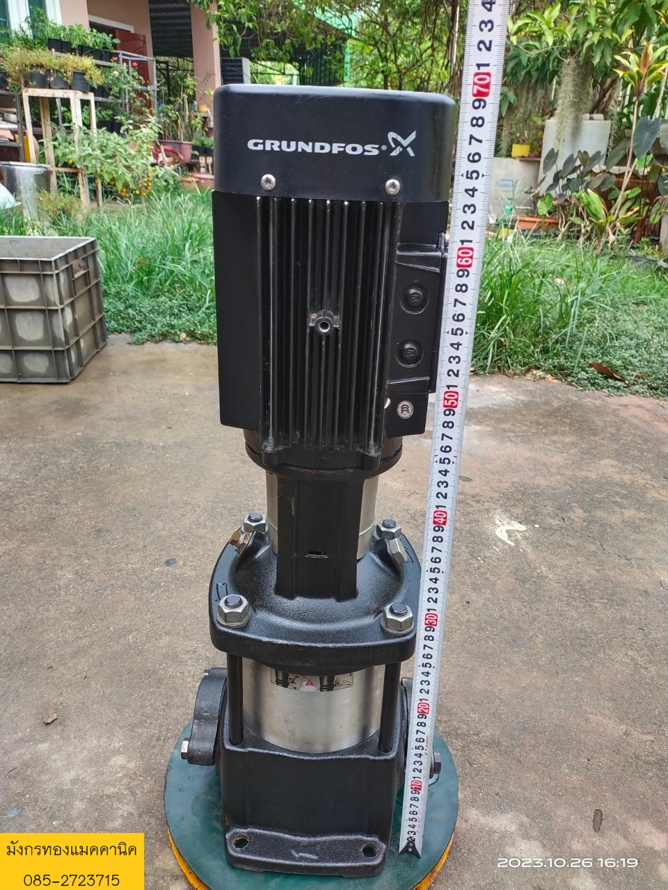 ปั๊มน้ำ ยี่ห้อ Grundfos รุ่น CR10-04 ขนาด 2 แรง ใช้ไฟ 380v ท่อน้ำเข้า 1.5 นิ้ว ออก 1.5 นิ้ว ส่งสูง 31 เมตร เช็คแล้วใช้งานได้ปกติ ราคา 9,000 บาทไม่รวมส่งค่ะ ปั๊มน้ำ ยี่ห้อ Grundfos รุ่น CR10-04 ขนาด 2 แรง ใช้ไฟ 380v ท่อน้ำเข้า 1.5 นิ้ว ออก 1.5 นิ้ว ส่งสูง 31 เมตร เช็คแล้วใช้งานได้ปกติ ราคา 9,000 บาทไม่รวมส่งค่ะ