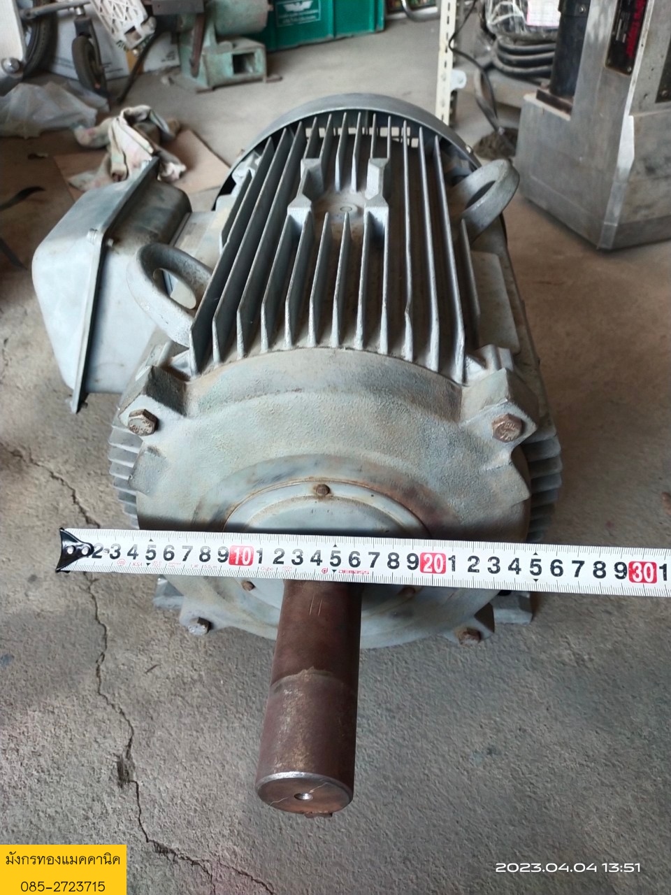 มอเตอร์ Hitachi ขนาด 15 แรง ใช้ไฟสามเฟส 380v ความเร็วรอบ 1440 rpm สภาพสวย ขดลวดเดิม หมุนนิ่ม ใช้งานได้ปกติ ราคา 11,000 บาทไม่รวมส่งค่ะ