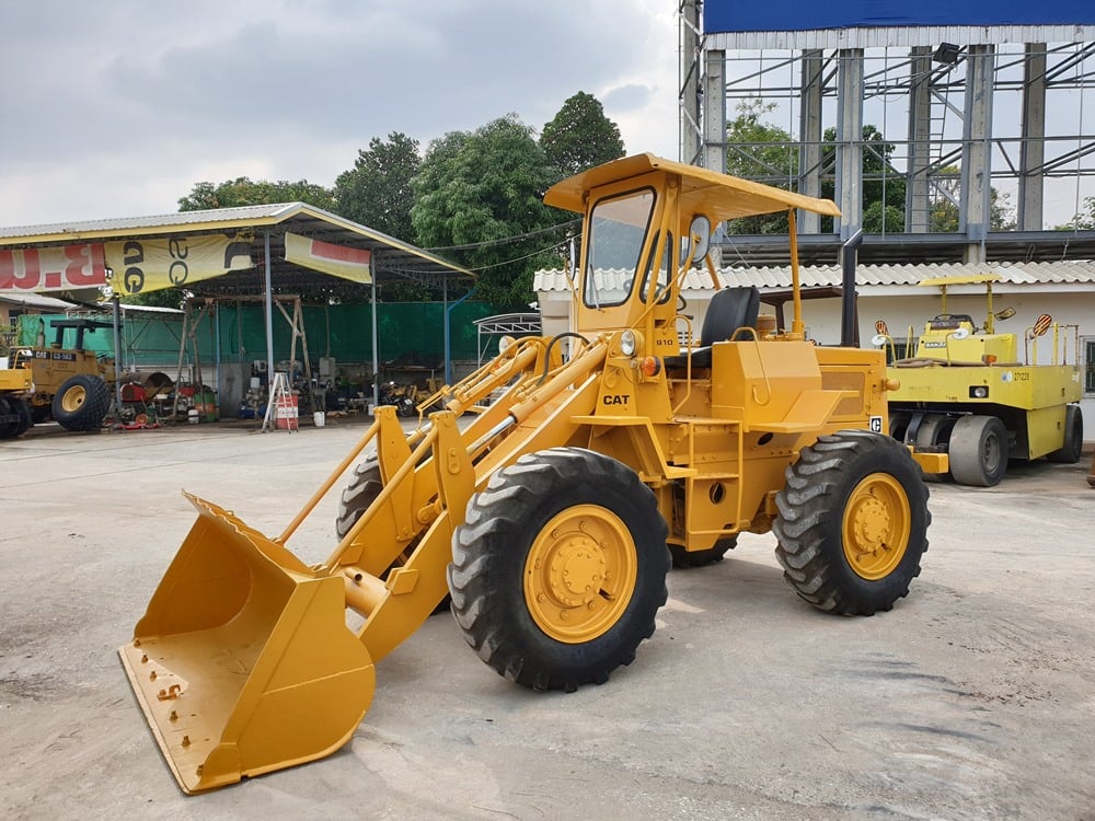 ราคาพิเศษ ขายรถตักล้อยาง ยี่ห้อ CATERPILLAR 910 บุ้งกี๋ 1.2 คิว เครื่อง CAT3204 4สูบ