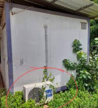 ขายตู้ออฟฟิต3x6x2.60ม.มีห้องน้ำ มีแอร์18,000BTU