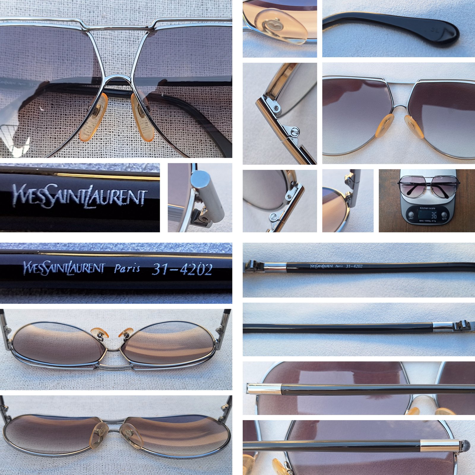 แว่นตาลักซ์ชัวรีแบรนด์ฝรั่งเศสแถวหน้าของโลก อีฟส์ แซงต์ โลรองต์ ปารีส-YVES SAINT LAURENT PARIS สภาพเ