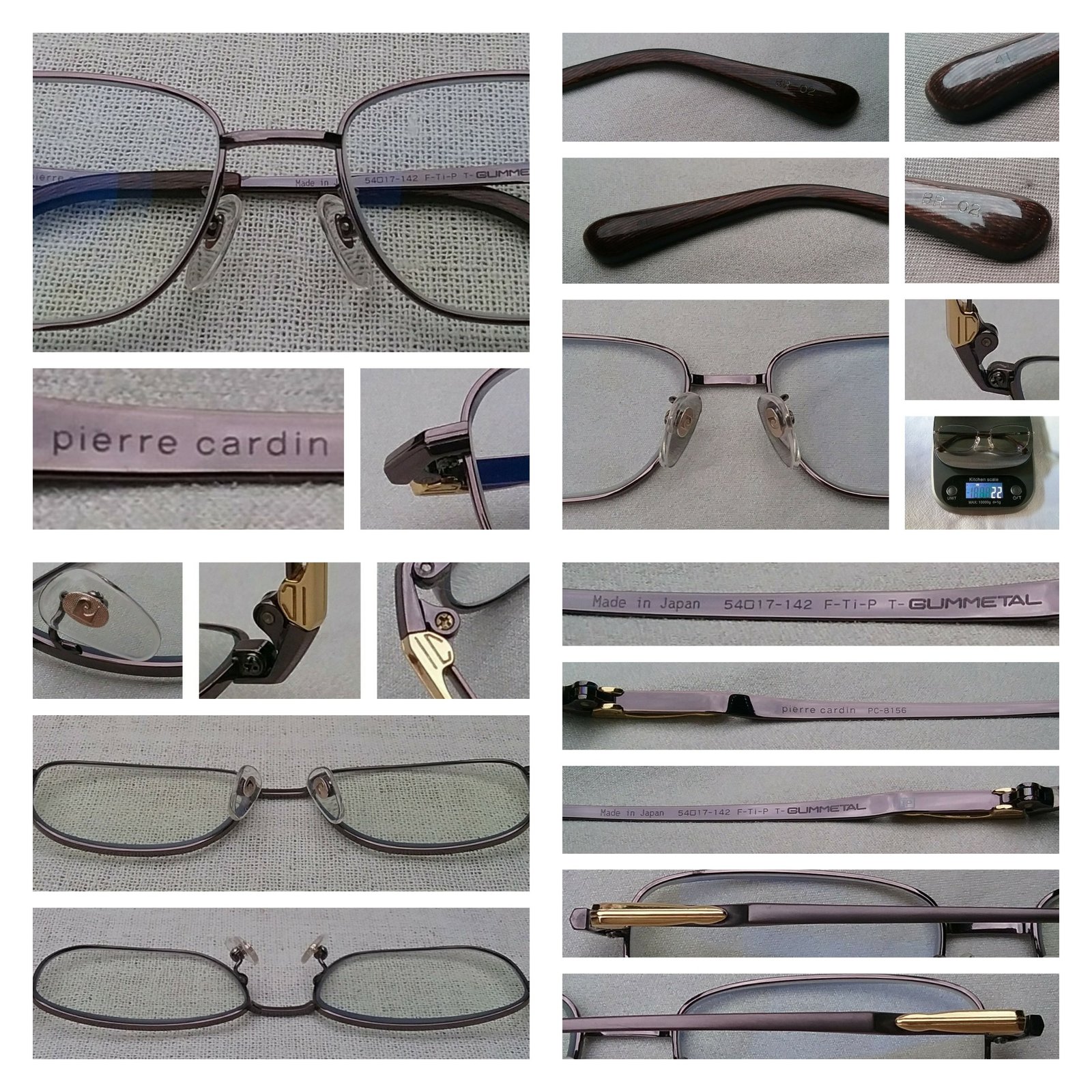 แว่นสายตาลักซ์ชัวรีแบรนด์ฝรั่งเศสที่คนทั้งโลกรู้จัก ปิแอร์ การ์แดง-PIERRE CARDIN ตัวแท้ สภาพเทพ เก่าเก็บทศวรรษ2000 กรอบวัสดุไฮเอนด์-ไททาเนียมบริสุทธิ์ เลนส์บลูโพรเทคมัลติโค้ทคุณภาพสูง ค่าสายตา +175 ป้องกันแสงสีฟ้าที่อันตรายจากคอมพิวเตอร์ทุกชนิด น้ำหนักเบาพิเศษ22g ขนาดมาตรฐาน-ฟรีไซซ์ของโมเดลนี้ 142mm