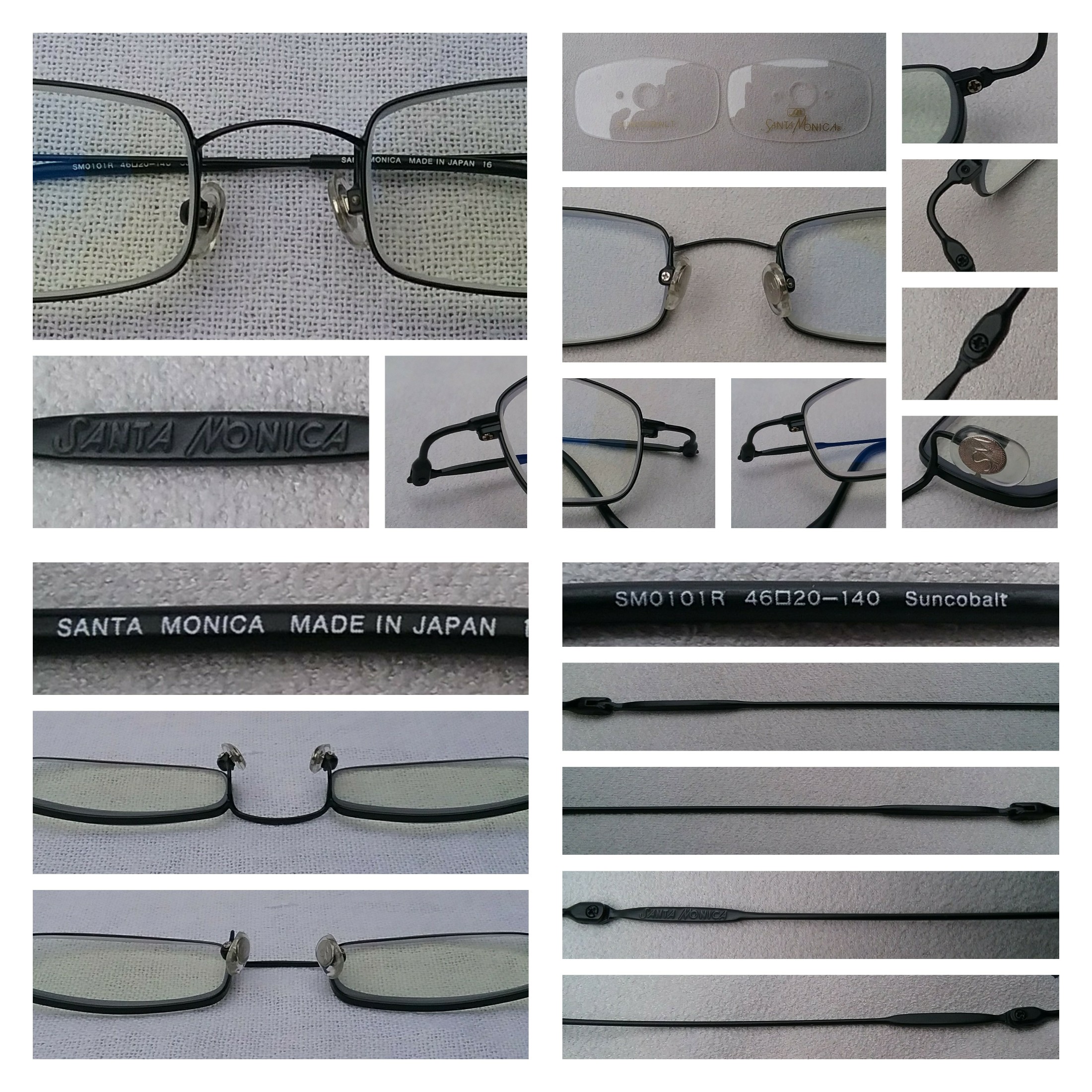 แว่นสายตาคลาสสิค สี่เหลี่ยมผืนผ้า-แคบ หายาก ความสูงของเลนส์ 26mm ซานตา โมนิก้า มือหนึ่ง สต็อกเก่าญี่ปุ่นทศวรรษ 1990 เลนส์บลู โพรเทค มัลติโค้ท ค่าสายตาบวก 200 ป้องกันแสงสีฟ้าที่อันตรายจากคอมพิวเตอร์ทุกชนิดได้อย่างสมบูรณ์แบบ ขนาดมาตรฐาน-ฟรีไซซ์ 137mm Vintage SANTA MONICA handmade in the 1990s in Japan