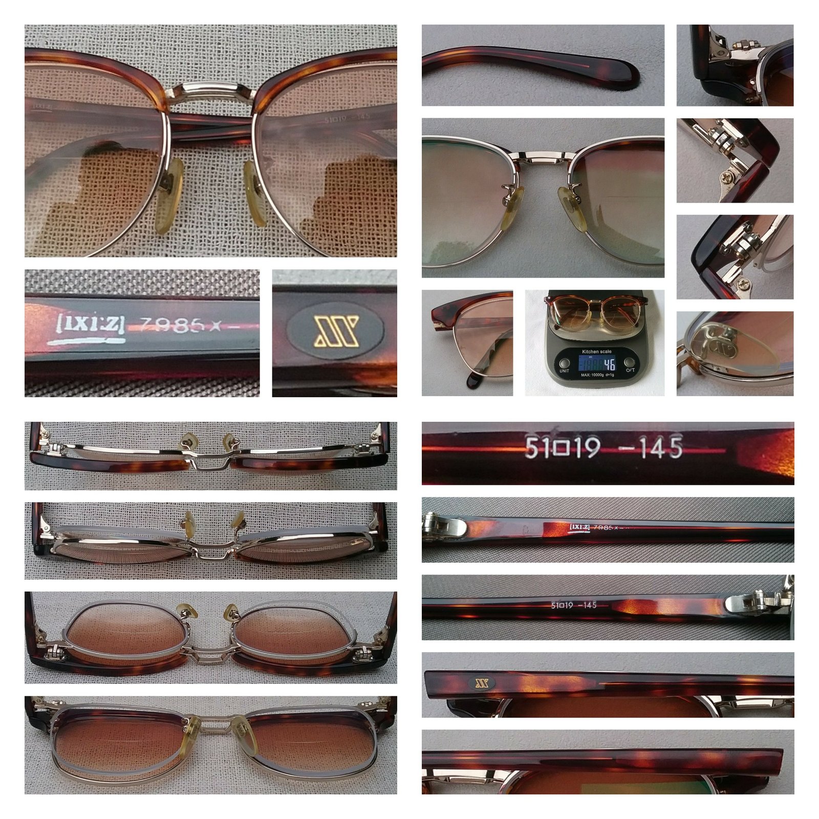 แว่นสายตาแฮนด์คราฟท์และกันแดด–ฟลิปอัพ พลิกขึ้น–ลงได้จากเมืองซาบาเอะ ราชธานีแว่นตาของญี่ปุ่น หายาก อิกซีส-IXIZ ตัวแท้ สภาพเทพ เก่าเก็บทศวรรษ 1980 เลนส์มัลติโค้ทไบโฟคอล 2 ชั้น ค่าสายตายาว +200 มองไกล +0 เลนส์ชั้นนอกโพลีคาร์บอเนตกันแดด สีน้ำตาล-ไล่ระดับ ป้องกันรังสี UV 100% ขนาดมาตรฐาน-ฟรีไซซ์ 145mm