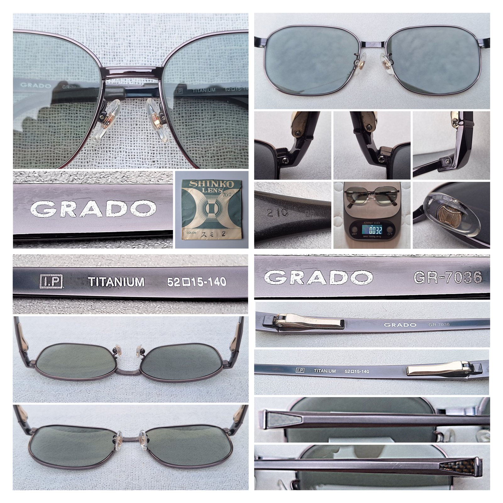 แว่นตาแฮนด์คราฟท์ไทเทเนียมบริสุทธิ์เกรดพรีเมียมจากเมืองซาบาเอะ กราโด–GRADO ตัวแท้ สภาพเทพ ใช้งานสุดทนุถนอม เลนส์กระจกคริสตัลญี่ปุ่น SHINKO by SHINKO–SEIKI สีเขียวพิสตาชิโอ–สว่าง ป้องกัน UV100% บานพับสปริงหลัง ยืดหยุ่น ไม่บีบขมับ น.น.32g ขนาดมาตรฐาน–Standard One Size 135mm สวมใส่ได้ทุกขนาดใบหน้า แว่นตาแฮนด์คราฟท์ไทเทเนียมบริสุทธิ์เกรดพรีเมียมจากเมืองซาบาเอะ กราโด–GRADO ตัวแท้ สภาพเทพ ใช้งานสุดทนุถนอม เลนส์กระจกคริสตัลญี่ปุ่น SHINKO by SHINKO–SEIKI สีเขียวพิสตาชิโอ–สว่าง ป้องกัน UV100% บานพับสปริงหลัง ยืดหยุ่น ไม่บีบขมับ น.น.32g ขนาดมาตรฐาน–Standard One Size 135mm สวมใส่ได้ทุกขนาดใบหน้า