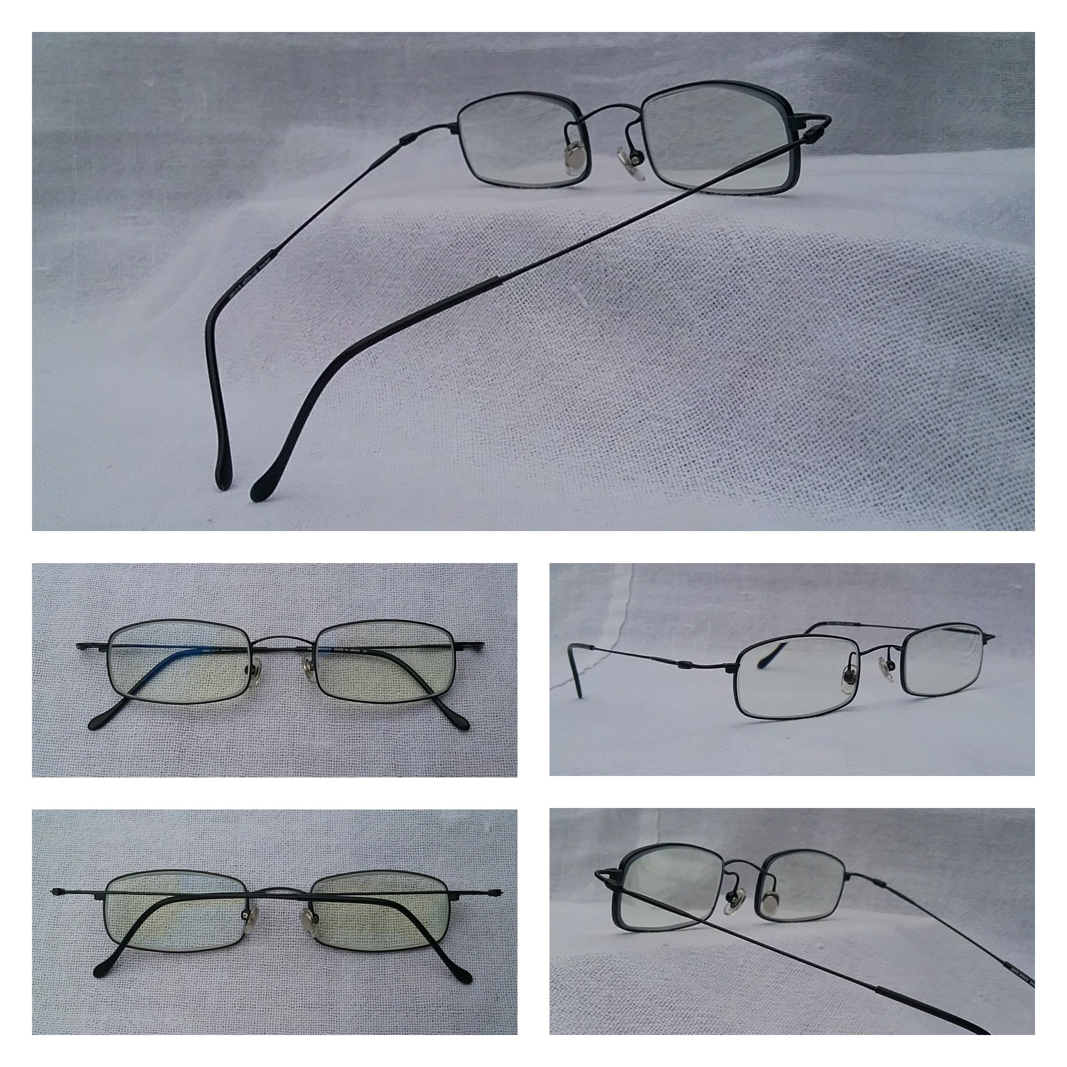 แว่นสายตาคลาสสิค สี่เหลี่ยมผืนผ้า-แคบ หายาก ความสูงของเลนส์ 26mm ซานตา โมนิก้า มือหนึ่ง สต็อกเก่าญี่ปุ่นทศวรรษ 1990 เลนส์บลู โพรเทค มัลติโค้ท ค่าสายตาบวก 200 ป้องกันแสงสีฟ้าที่อันตรายจากคอมพิวเตอร์ทุกชนิดได้อย่างสมบูรณ์แบบ ขนาดมาตรฐาน-ฟรีไซซ์ 137mm Vintage SANTA MONICA handmade in the 1990s in Japan