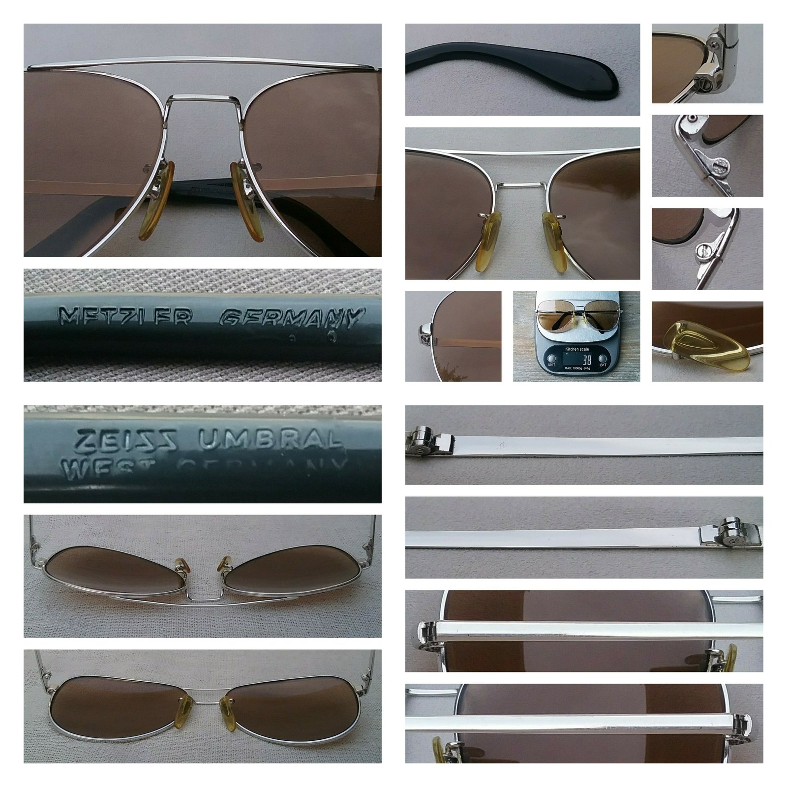 โคตรแว่นตาเก่าแก่ลำดับ 2 ของเยอรมนี เมทซเลอร์-METZLER ZEISS ตัวแท้ สภาพเทพ เก่าเก็บทศวรรษ 1980 โมเดลอมตะ-หยดน้ำตา-นักบิน-ใหญ่ สนธิกำลังกับโคตรเลนส์โพลีคาร์บอเนตพระเจ้า คาร์ล ไซส์ เยนา-CARL ZEISS JENA ที่ได้รับยกย่องว่าดีที่สุดตลอดกาลของชนชาติเยอรมัน ขนาดมาตรฐาน-ใหญ่ (Standard-Extra Large Size) 146mm