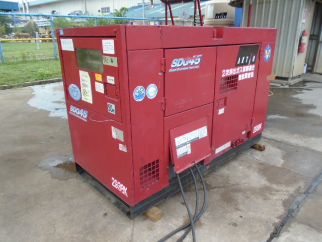 เครื่องปั่นไฟขนาด 45 kva ยี่ห้อ Airman รุ่น SDG45S มือสองนำเข้าจากญี่ปุ่น