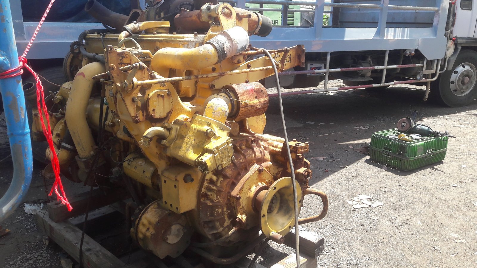 เครื่องยนต์ CATERPILLAR 3406 ดีเซล 6 สูบ 434 แรง พร้อมปั้ม เครื่องยนต์ CATERPILLAR 3406 ดีเซล 6 สูบ 434 แรง พร้อมปั้ม