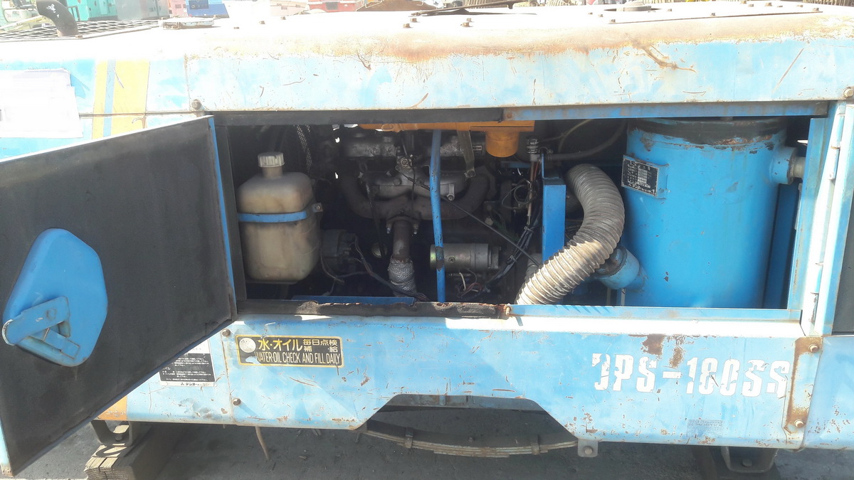 ปั้มลม DENYO DPS 180SS 180cfm 7 บาร์ เครื่อง 4 สูบ เก่าเมืองนอกครับ โทร. 084-542-4150