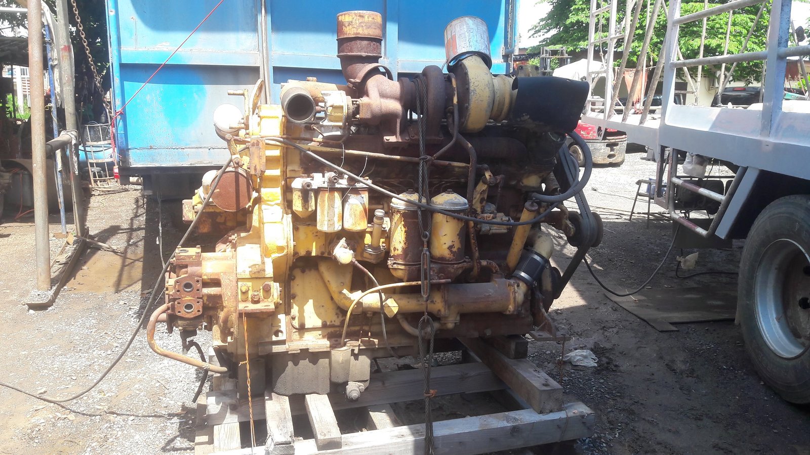 เครื่องยนต์ CATERPILLAR 3406 ดีเซล 6 สูบ 434 แรง พร้อมปั้ม เครื่องยนต์ CATERPILLAR 3406 ดีเซล 6 สูบ 434 แรง พร้อมปั้ม