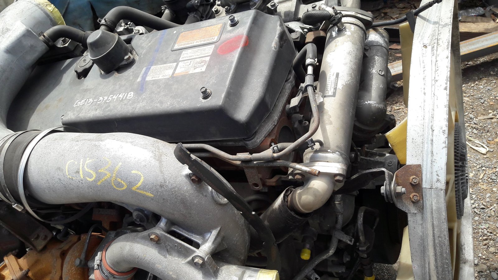 เครื่องยนต์ NISSAN GE13 6สูบ เทอร์โบ 374 แรงม้า มีกล่อง ไม่มีไดสตาร์ท เก่าเมืองนอก
