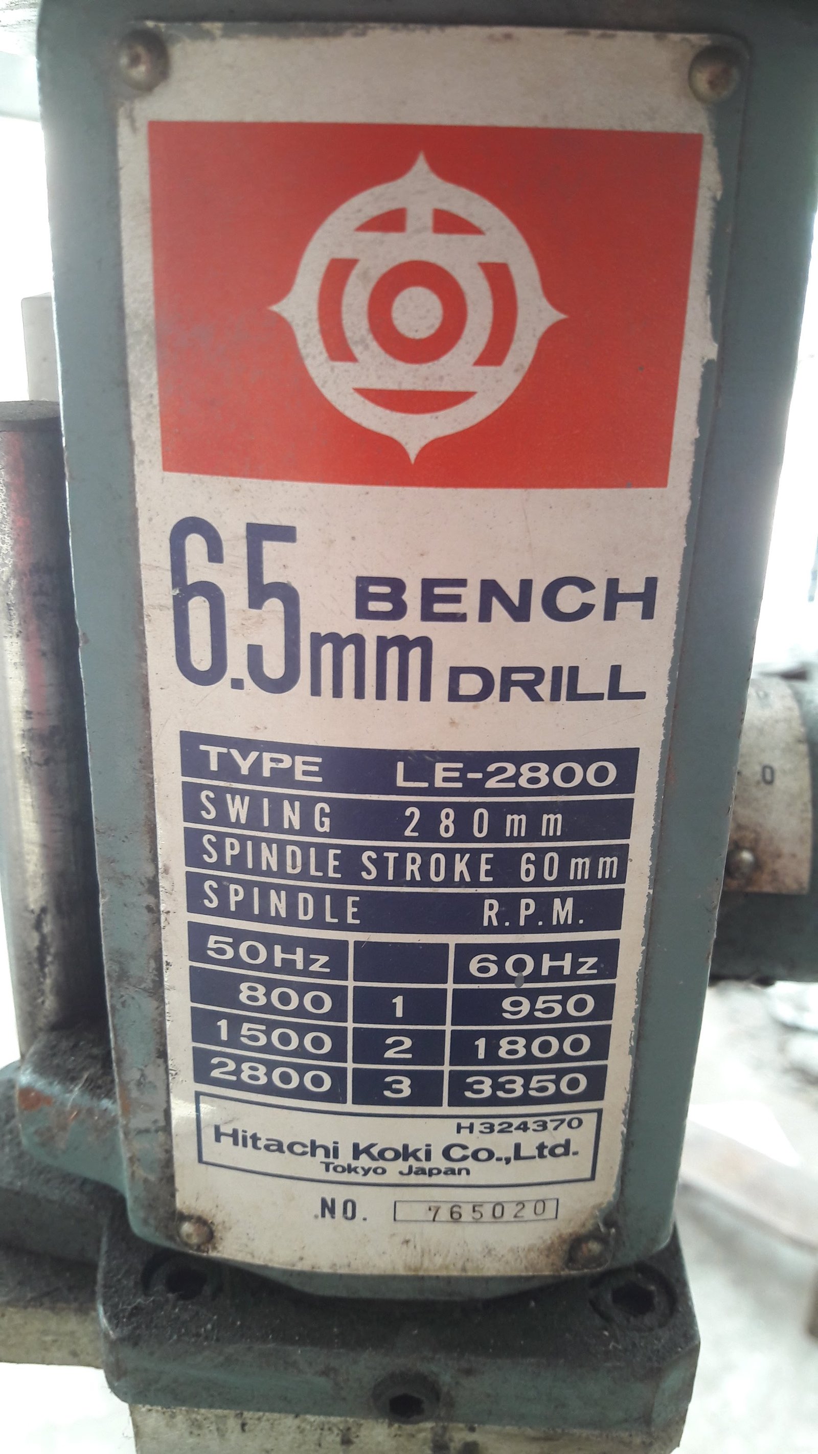 แท่นสว่าน KIRA NSD-13R และ HITACHI LE-2800