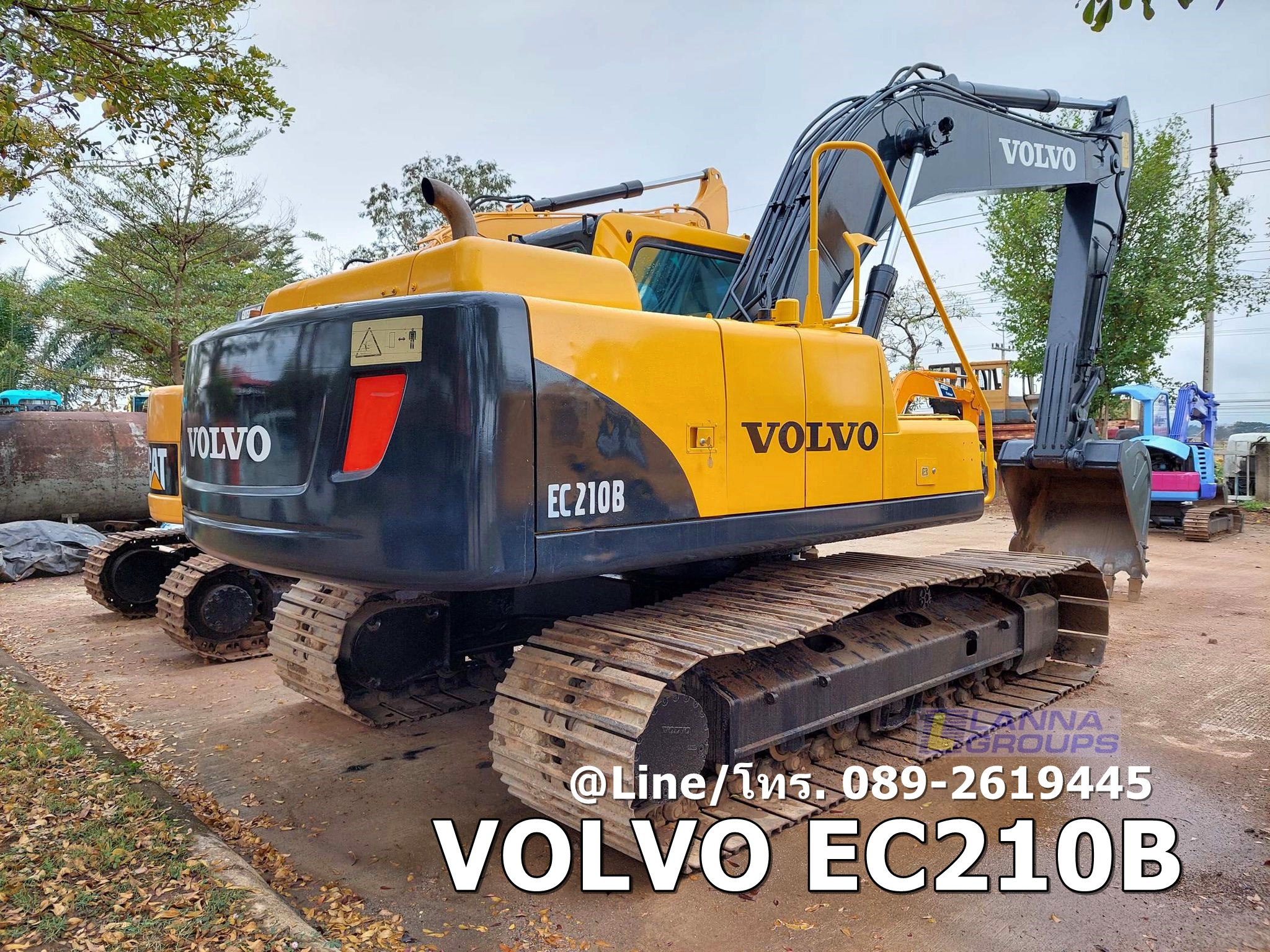 ขายรถขุดVOLVO EC210B ราคา 700,000 บาท เครื่องยนต์6D102 รถเดิมใช้งานบริษัท ไม่มีเอกสาร/เล่มทะเบียน