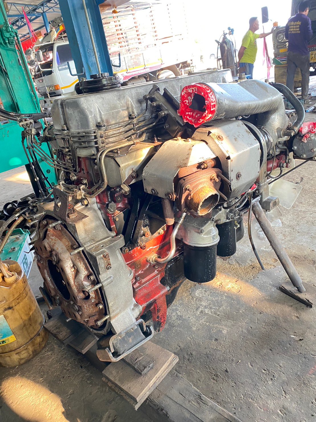 เครื่อง HINO P11C 340แรง (คอมพร้อมกล่องวายสาย)