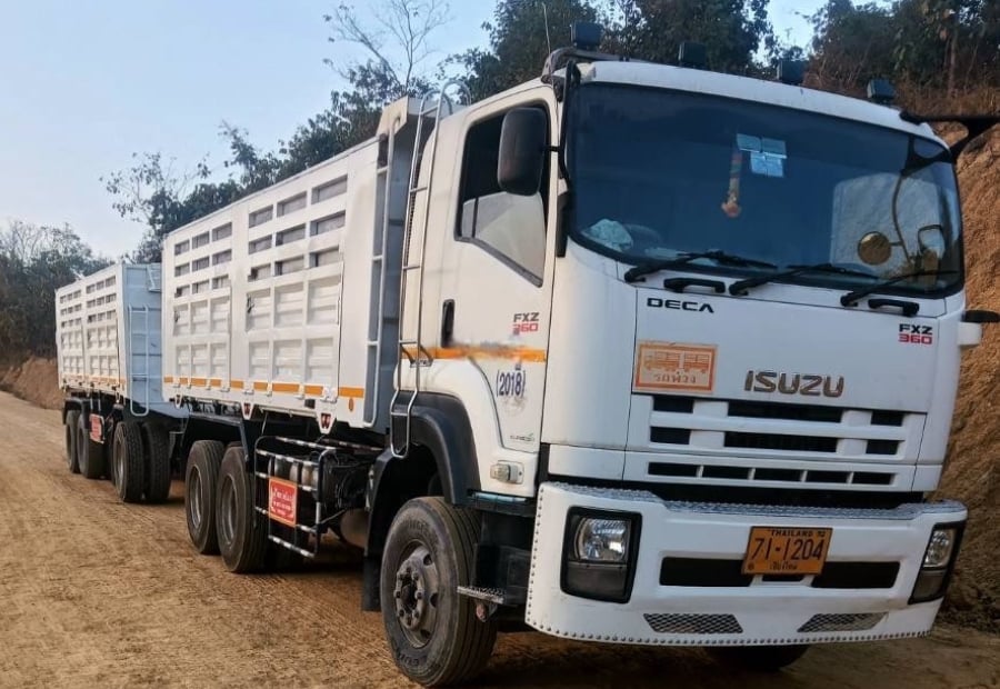 Isuzu Fxz360 ปี 57 แม่ลูก แม่ยาว 6 เมตร ลูก 7 เมตร ไมล์วิ่ง 330,000 กิโลเมตร ทะเบียนเต็ม พ.ร.บ เต็ม 