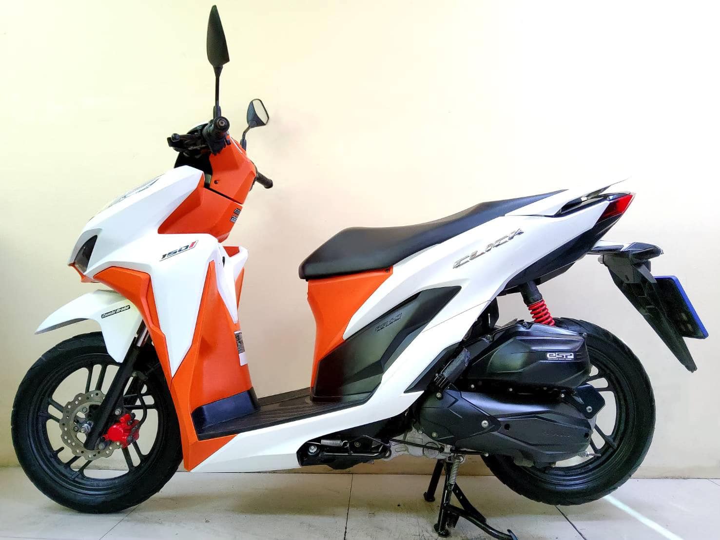 Honda Click150i remote keyless ปี2021 โฉมใหม่ล่าสุด สภาพเกรดA 4578 กม. เอกสารครบพร้อมโอน