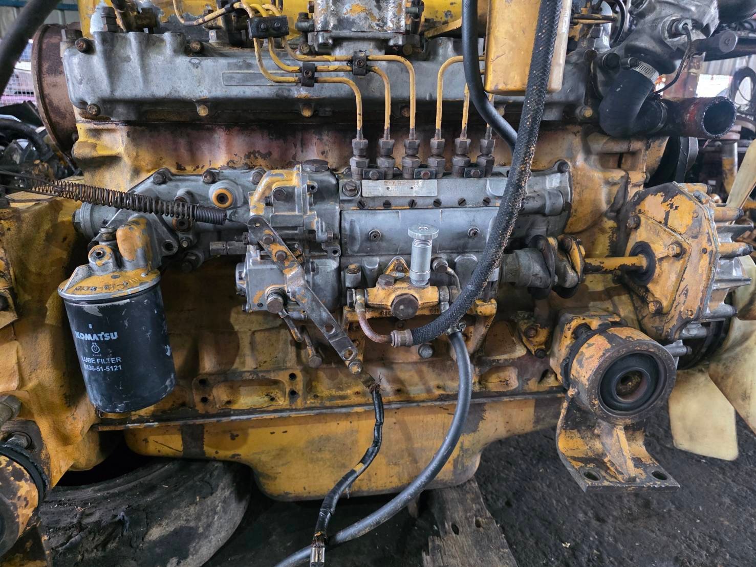 เครื่องKOMATSU 6D105-T พร้อมปั้ม K3V