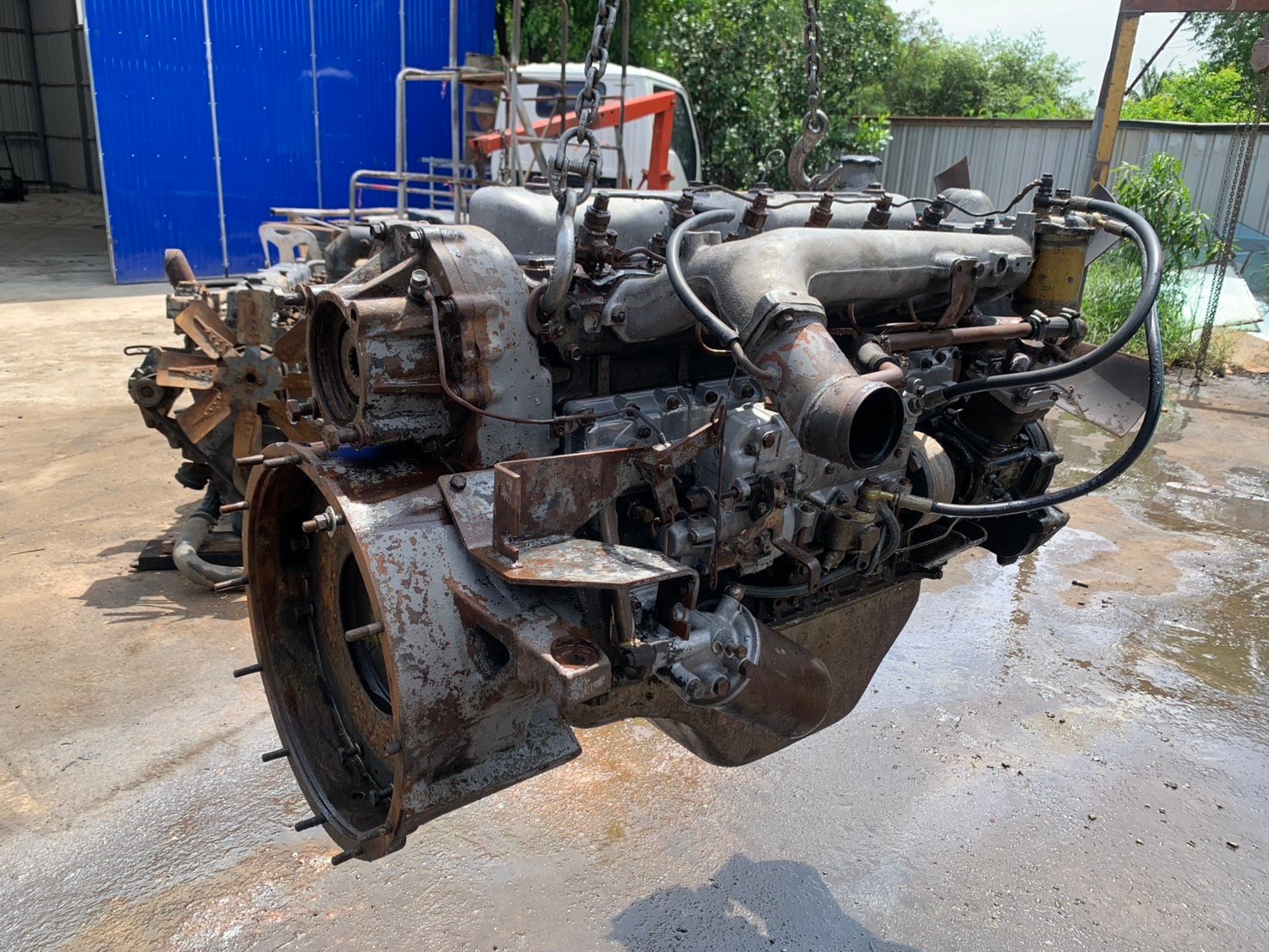 ขายครับ เครื่อง ISUZU 6BD ปั้มลม