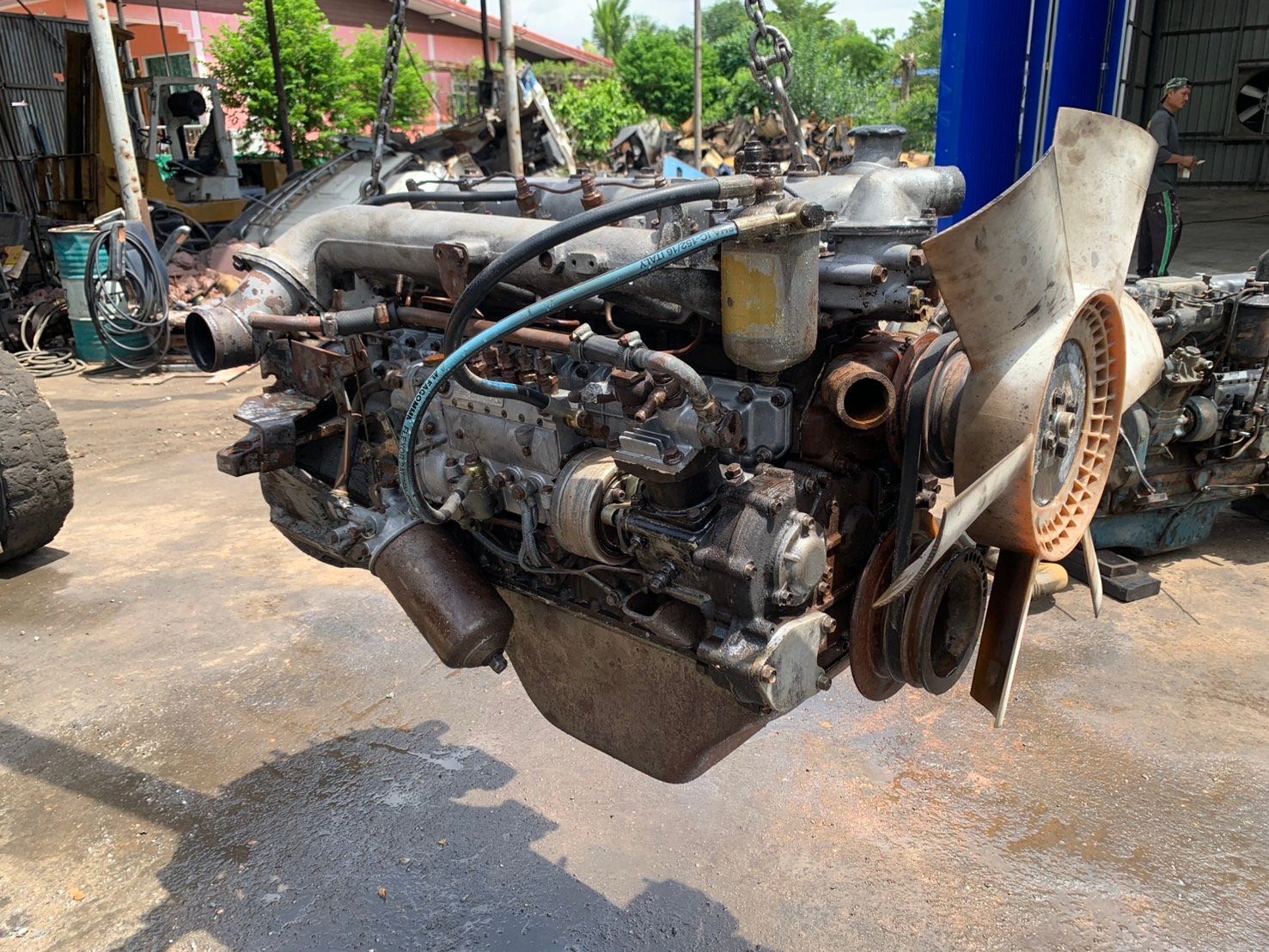 ขายครับ เครื่อง ISUZU 6BD ปั้มลม