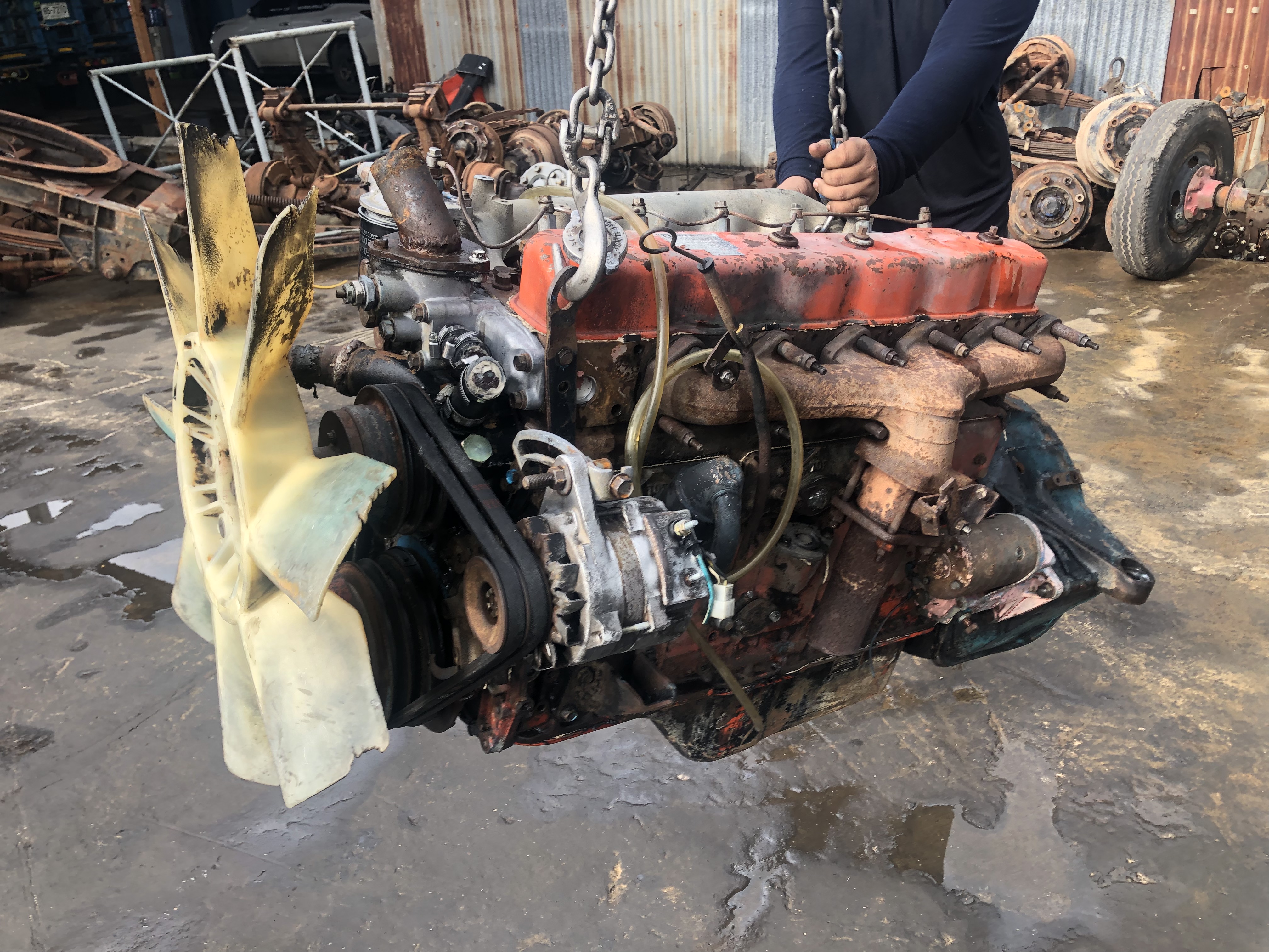 เครื่อง ISUZU 6BG ปั้มลม 185 แรง ปั้มกาวา เครื่อง ISUZU 6BG ปั้มลม 185 แรง ปั้มกาวา