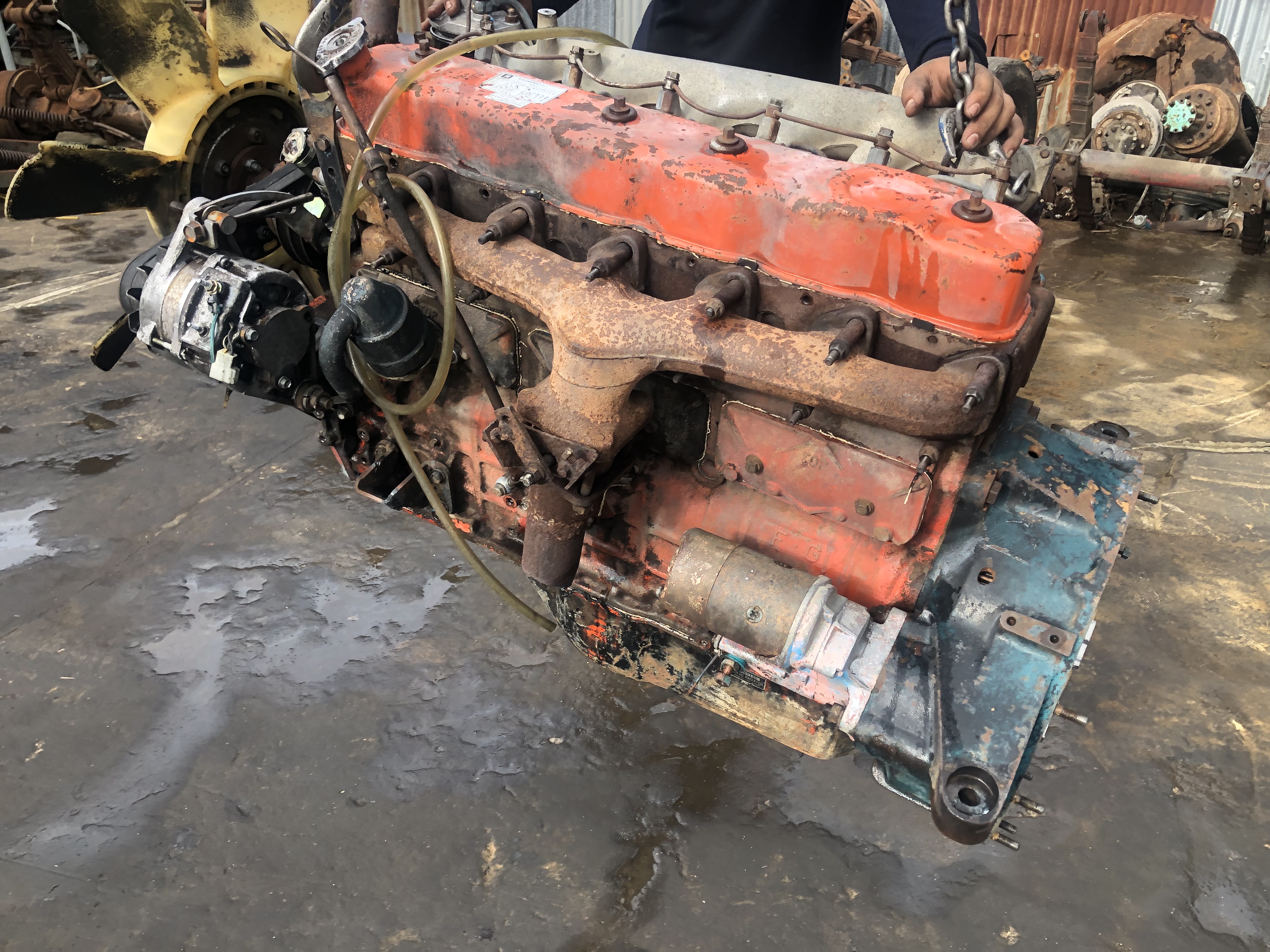 เครื่อง ISUZU 6BG ปั้มลม 185 แรง ปั้มกาวา เครื่อง ISUZU 6BG ปั้มลม 185 แรง ปั้มกาวา