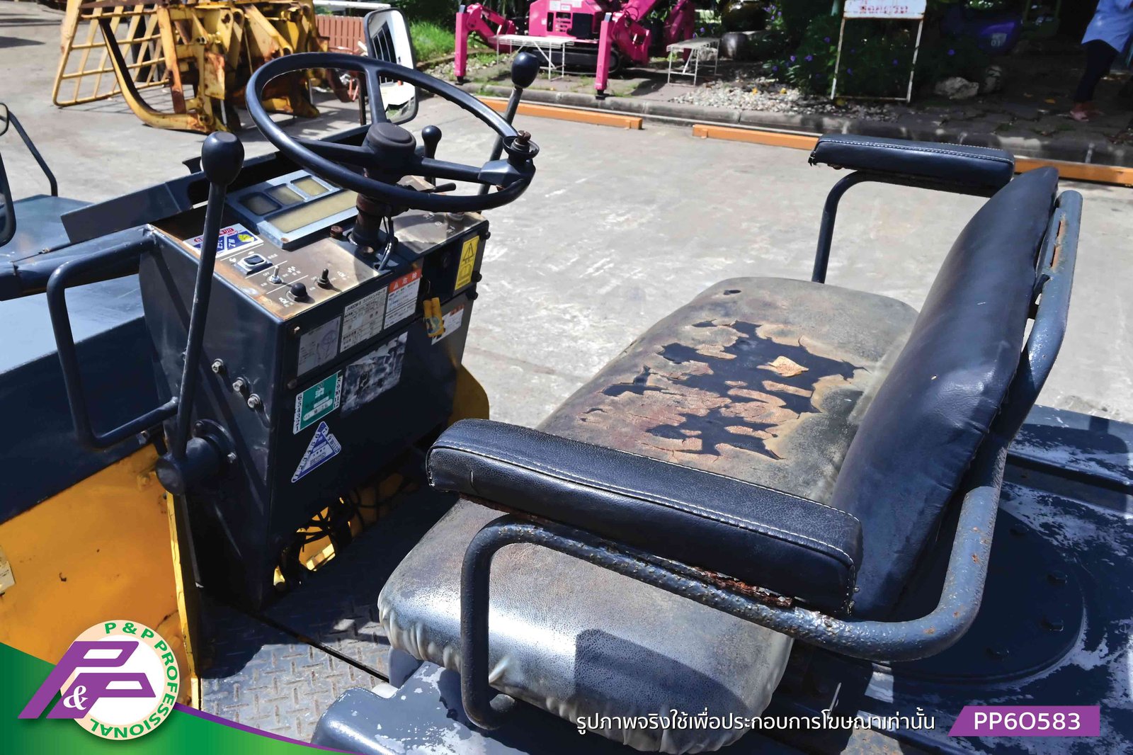 ขายรถบด KOMATSU JV40CW-5 หน้าเหล็ก-หลังยาง เอวอ่อน ชั่วโมงน้อย เทียบเท่า SAKAI TW500 มือสองสภาพดี นำ