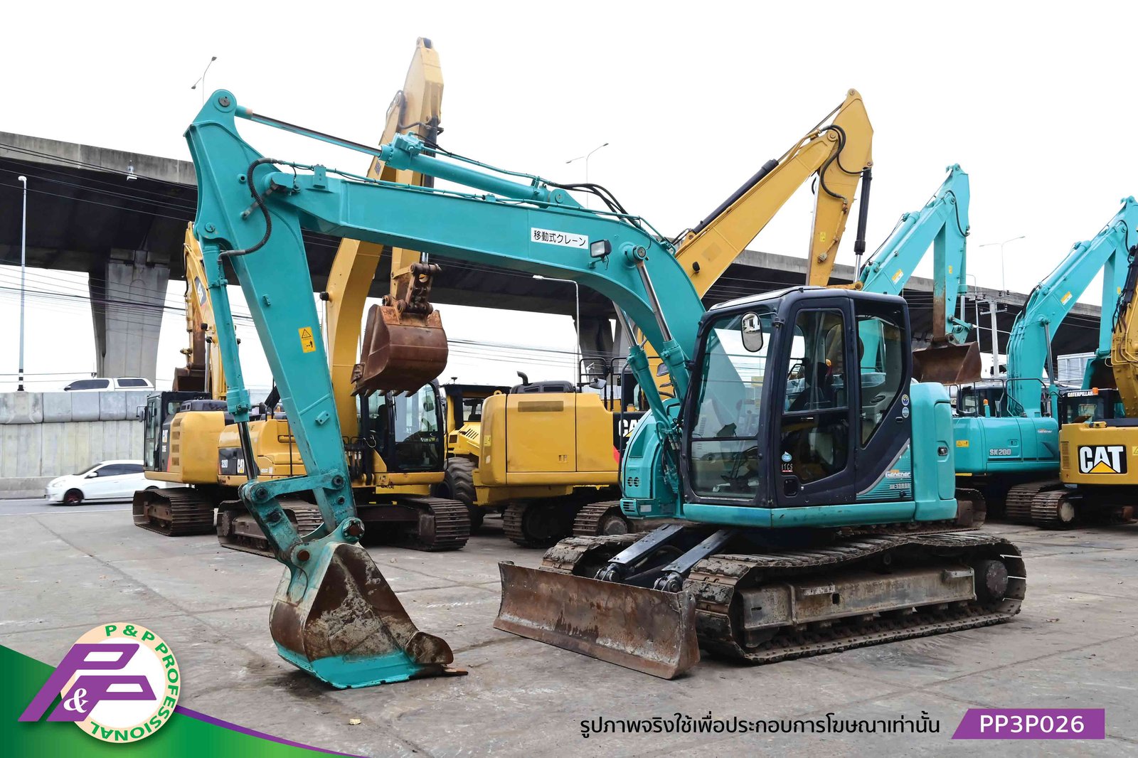 ขายรถขุด KOBELCO SK135SR-3 YY07 แทรคเหล็กพร้อมเกี๊ยะยาง มีใบมีดดัน มีกล้องมองหลัง มีอาร์มเครน ชั่วโม