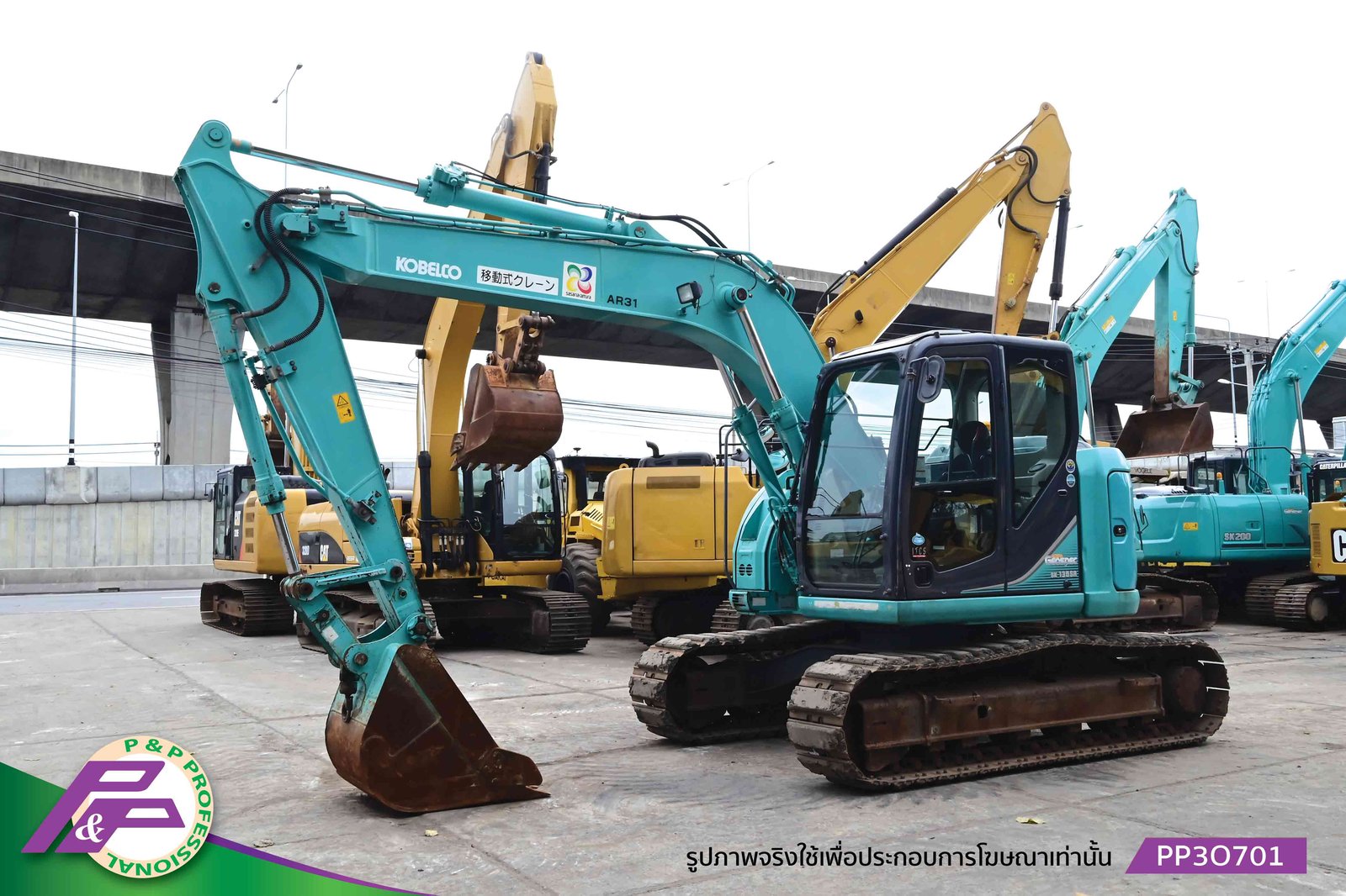 ขายรถขุด KOBELCO SK135SR-3 YY07 มีไลน์หัวเจาะ แทรคเหล็กพร้อมเกี๊ยะยาง มีกล้องมองหลัง มีอาร์มเครน ชั่