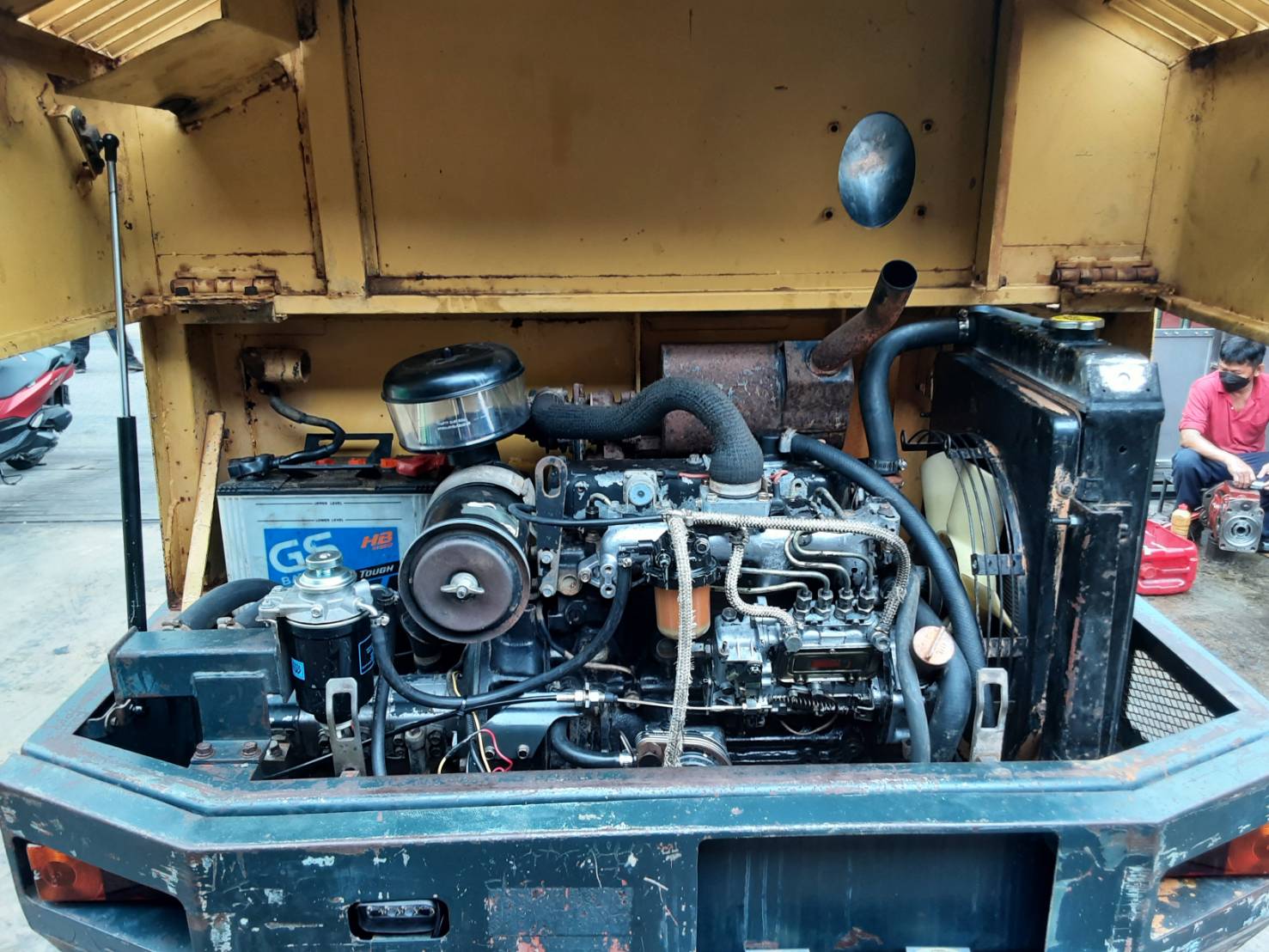 ขายรถแบคโฮ (ล้อยาง)  YANMAR รุ่น YB401W