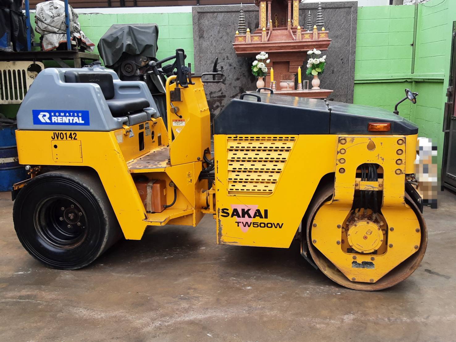 ขาย รถบดหน้าเหล็ก-หลังยาง SAKAI รุ่น TW-500W