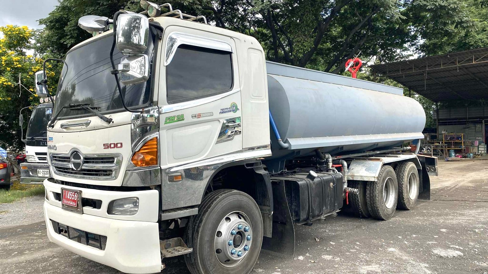 FM 1A 344 ปี58 ต่อแทงค์ใหม่ ระบบเต็ม สเปรย์หลังบนล่าง ปืนแรงดัน น้ำออกท้ายรถกัดถนน ระบบน้ำด้านหน้ารถ