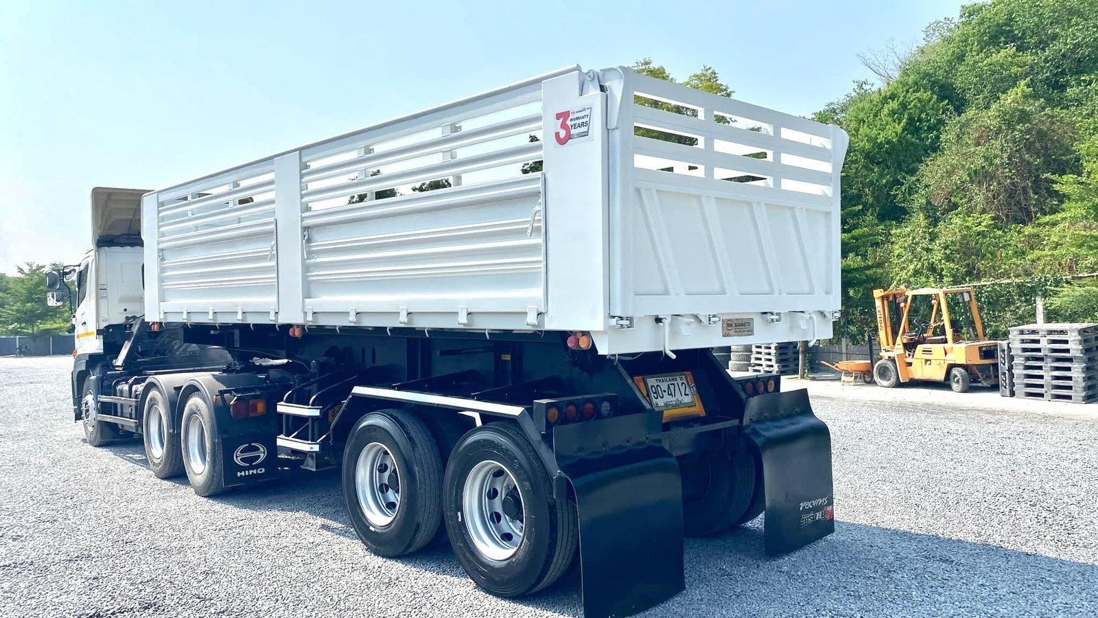 หัวลาก Hino FM1A344 ปี64พร้อมหางเซมิดั้ม สามมิตร ปี65
