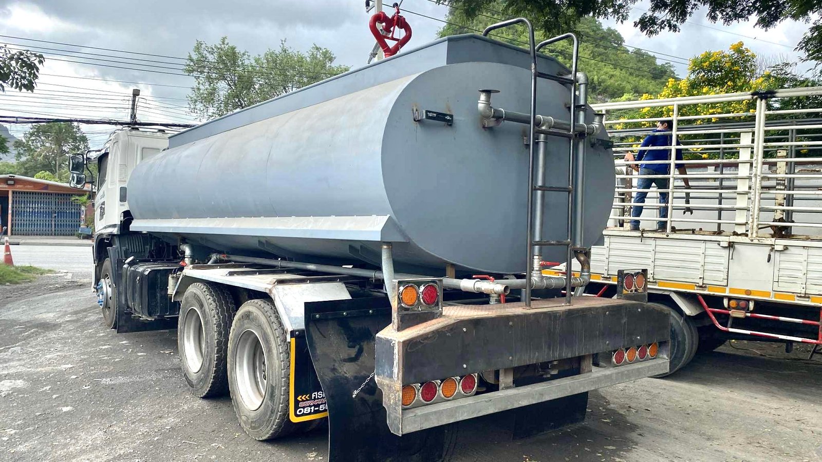 FM 1A 344 ปี58 ต่อแทงค์ใหม่ ระบบเต็ม สเปรย์หลังบนล่าง ปืนแรงดัน น้ำออกท้ายรถกัดถนน ระบบน้ำด้านหน้ารถ FM 1A 344 ปี58 ต่อแทงค์ใหม่ ระบบเต็ม สเปรย์หลังบนล่าง ปืนแรงดัน น้ำออกท้ายรถกัดถนน ระบบน้ำด้านหน้ารถ