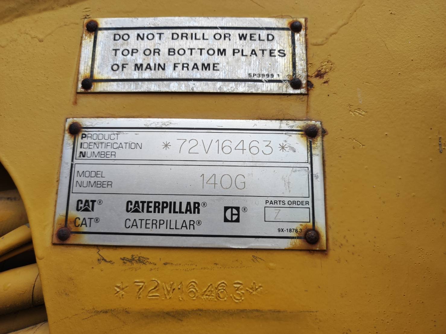 CAT 140G VHP SN: 72V16463 Scarifier Impoered from US. Good condition