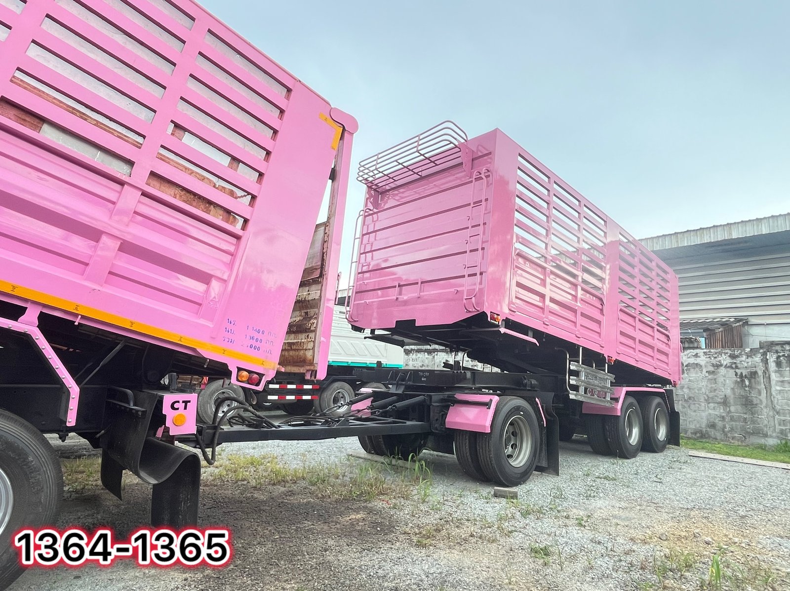 สิบล้อดัมพ์พ่วงแม่ลูก ISUZU FXZ 360 แรงปี 66 หางดัมพ์ สามเพลา ปี 66 (1364)(2110)
