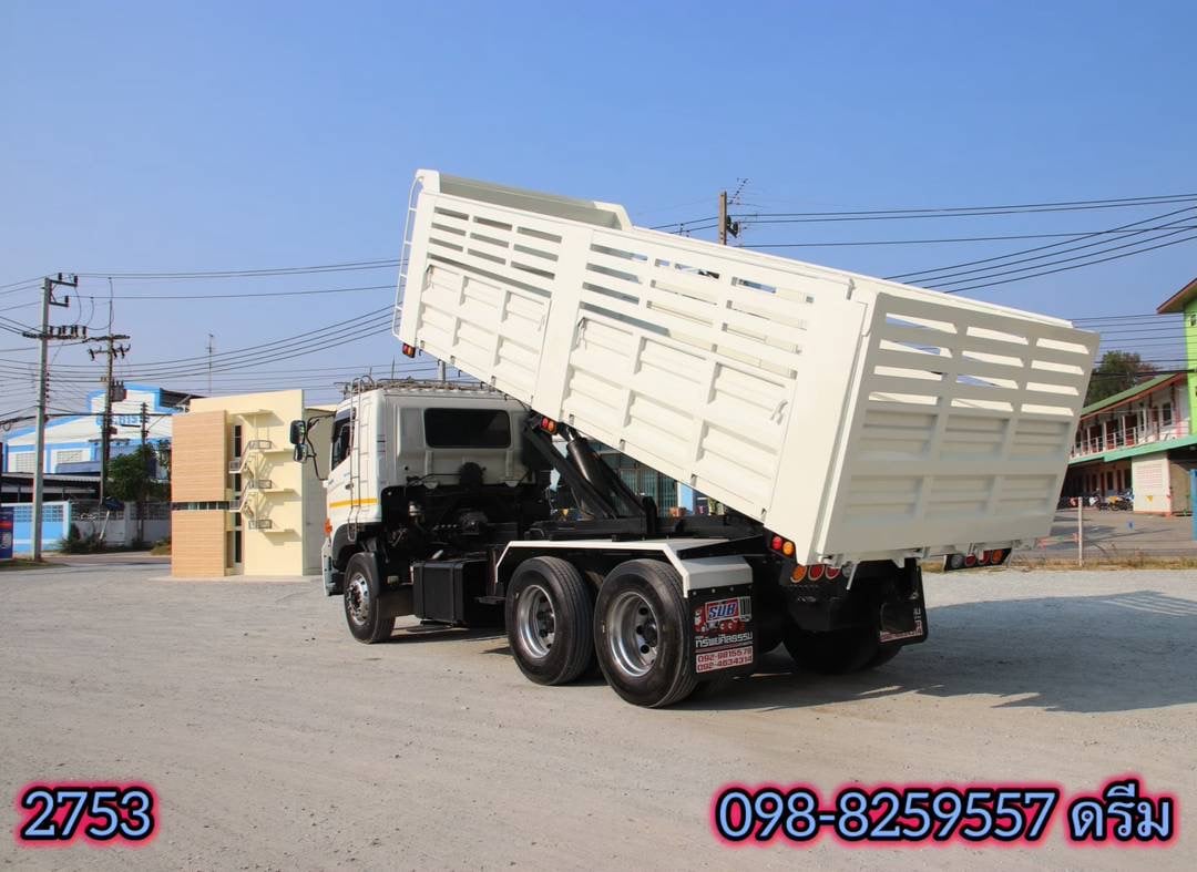 สิบล้อดั้มพ์ HINO FM1A 344 แรง ปี 2565 (2753)