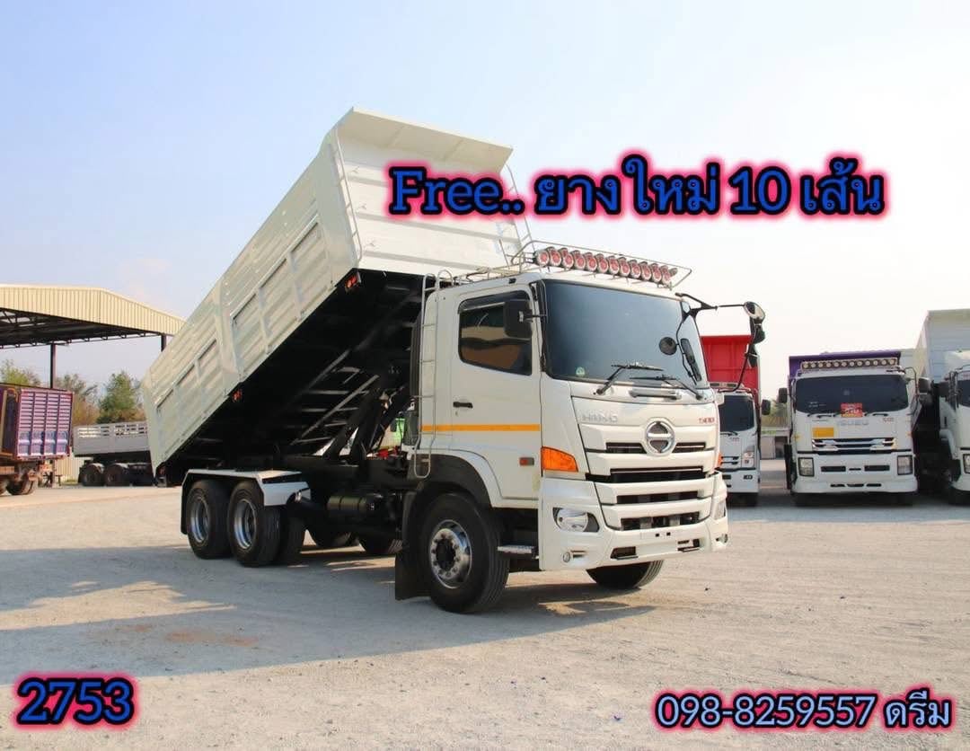 สิบล้อดั้มพ์ HINO FM1A 344 แรง ปี 2565 (2753)