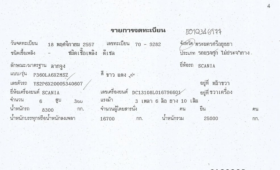 รถหัวลาก SCANIA มือสอง