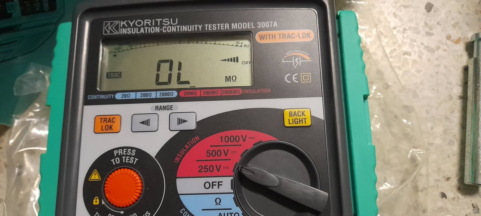 1เครื่องสุดท้าย KYORITSU Digital Insulation/Continuity Tester 3007A 1เครื่องสุดท้าย KYORITSU Digital Insulation/Continuity Tester 3007A